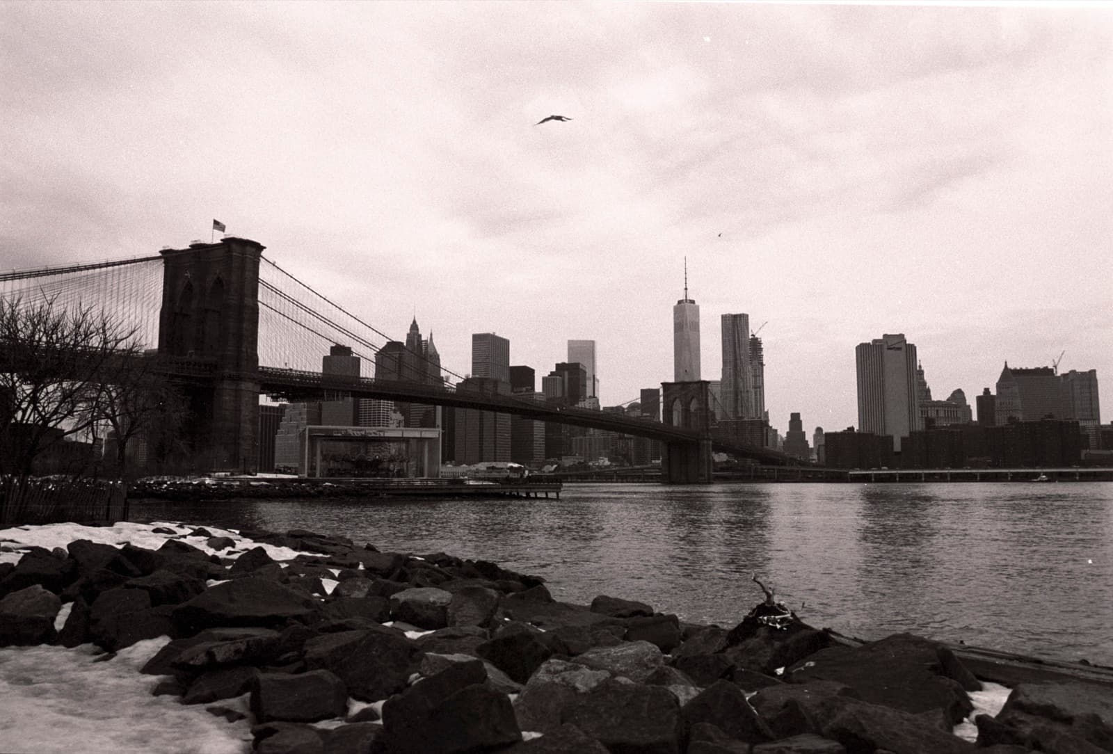 Images — New York, Moody: Bridge in Winter Grey