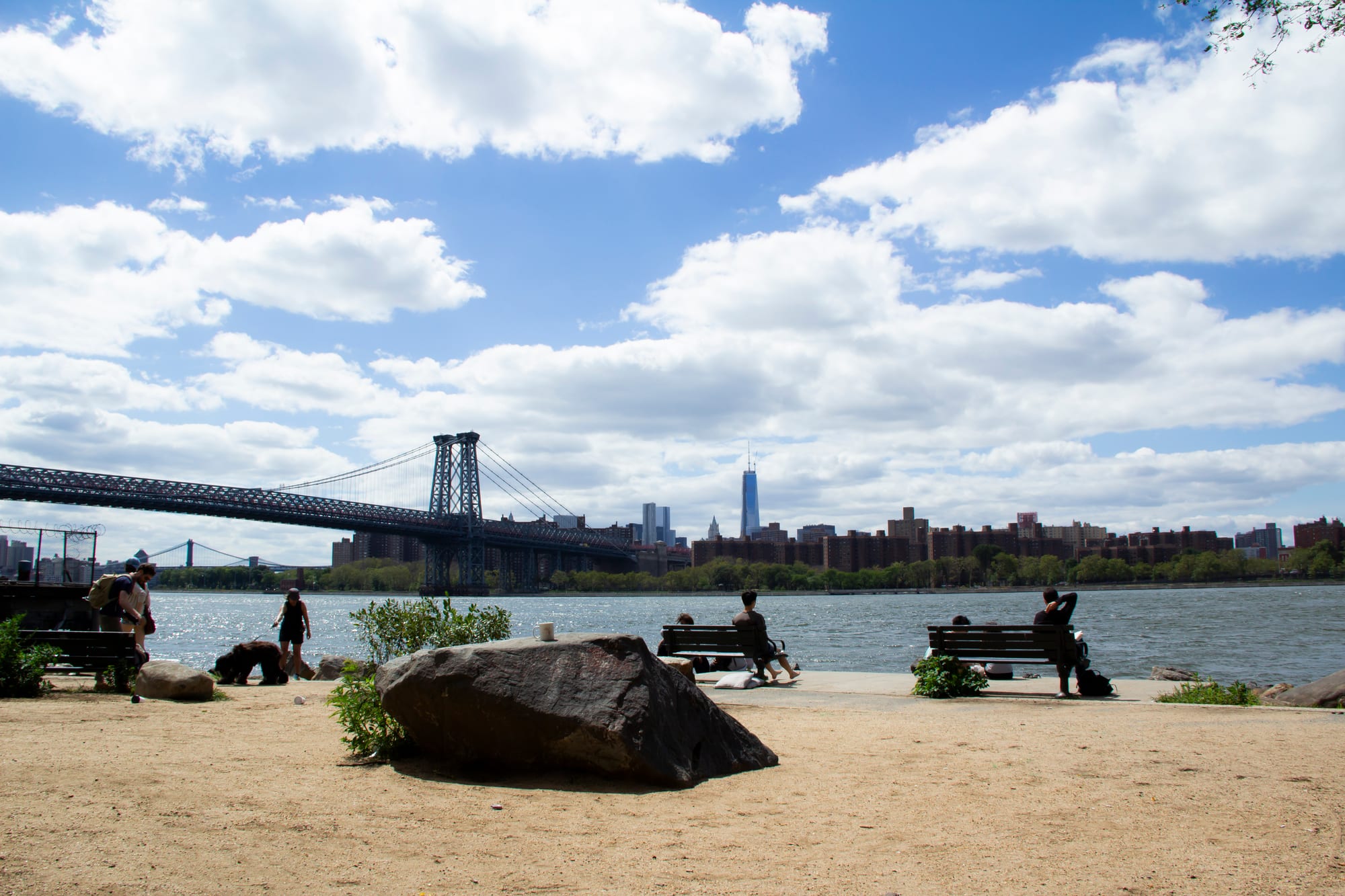 Images — New York: Two Bridges, Bruised Sky